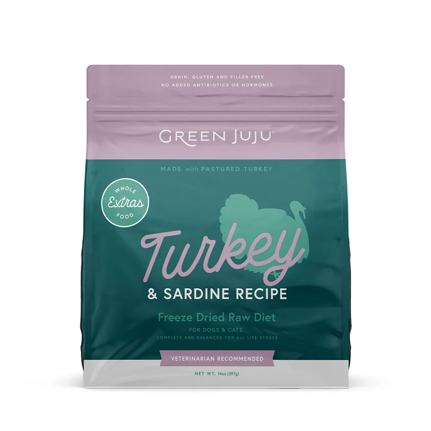 Green Juju Freeze-Dried Raw Turkey & Sardine