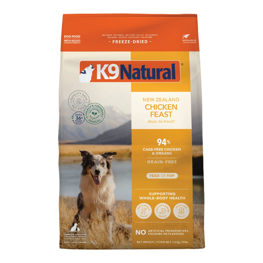 K9 Natural Cage-Free Freeze Dried Chicken Feast