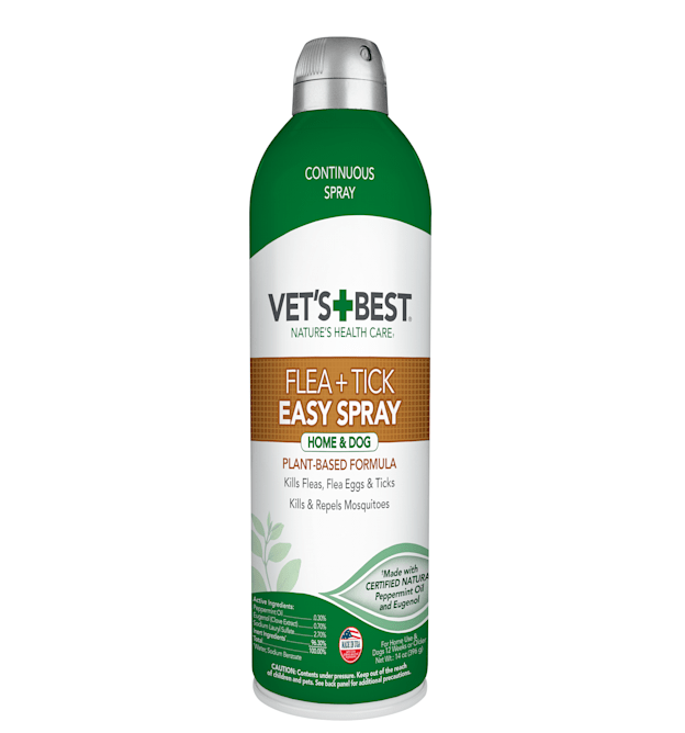 Vet's Best Flea & Tick Spray for Dogs Peppermint Scent