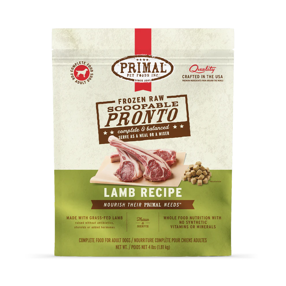 Primal Pronto Raw Frozen Lamb
