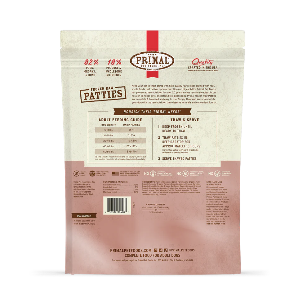 Primal Frozen Raw Pork