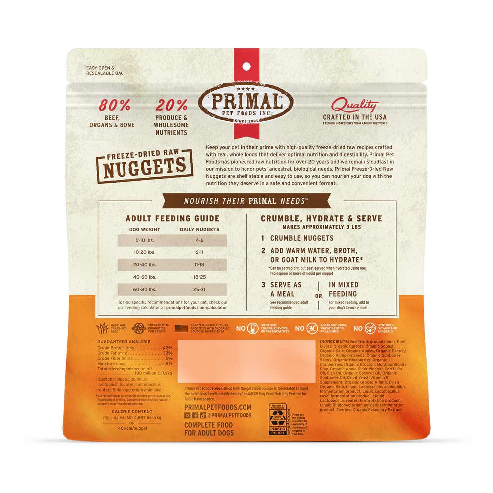 Primal Dog Freeze Dried Beef