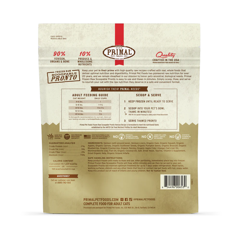 Primal Pronto Venison