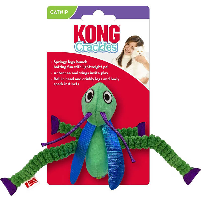 Kong Cat Crackles Grasshopper