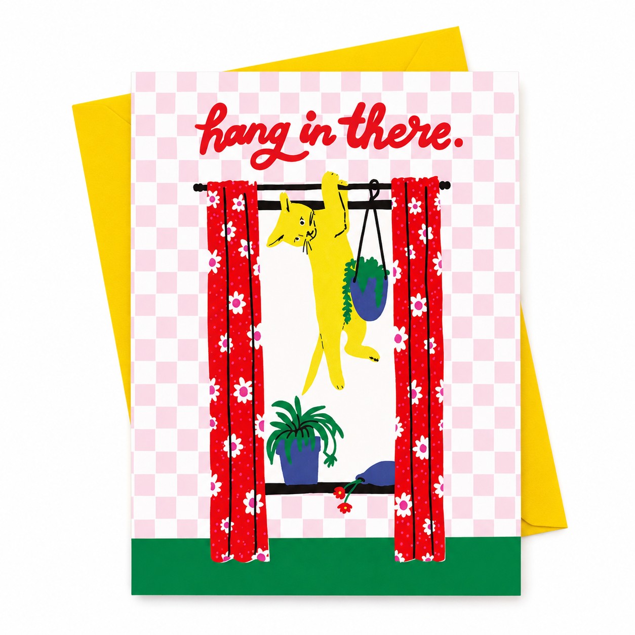 5 Eye Studio Greeting Card - Hang in There