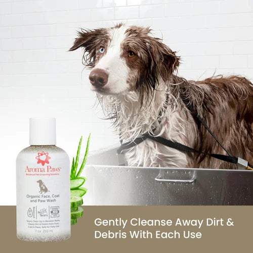 Aroma Paws Organic Face, Coat & Paw Wash No-Bath Cleanser