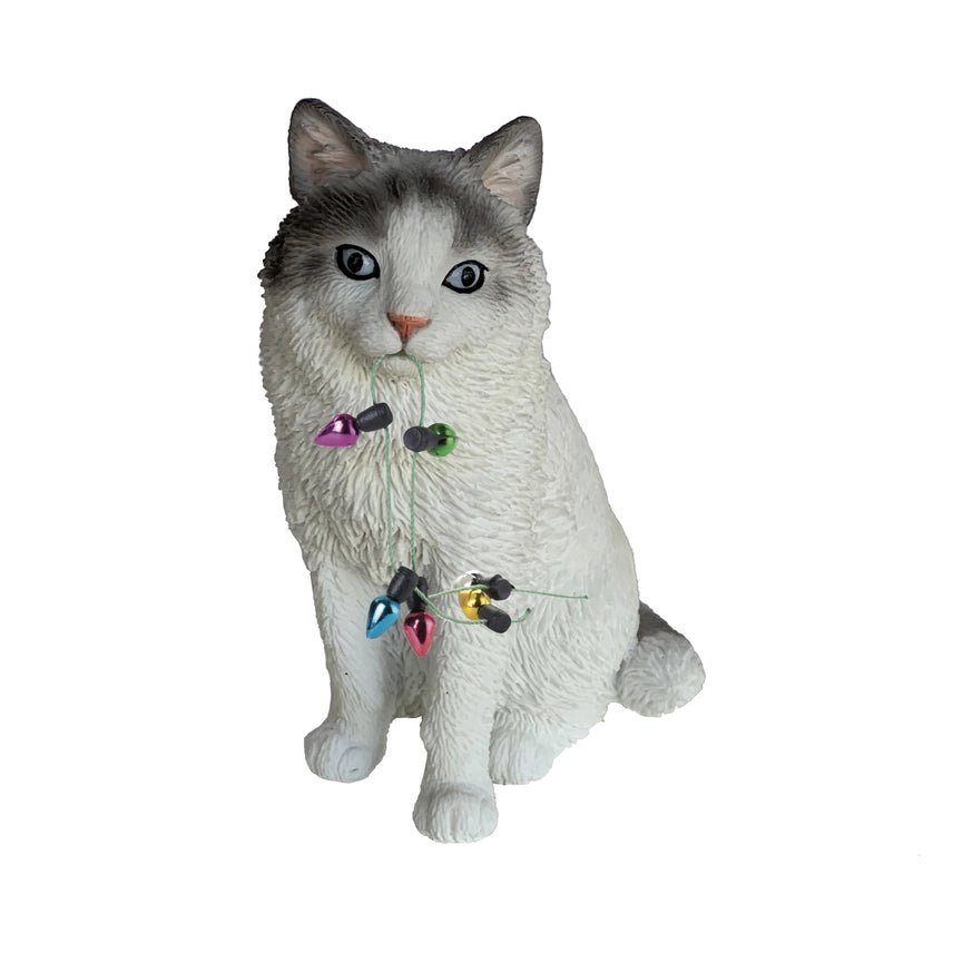 Sandicast Cat Ornament - Ragdoll, Bicolor