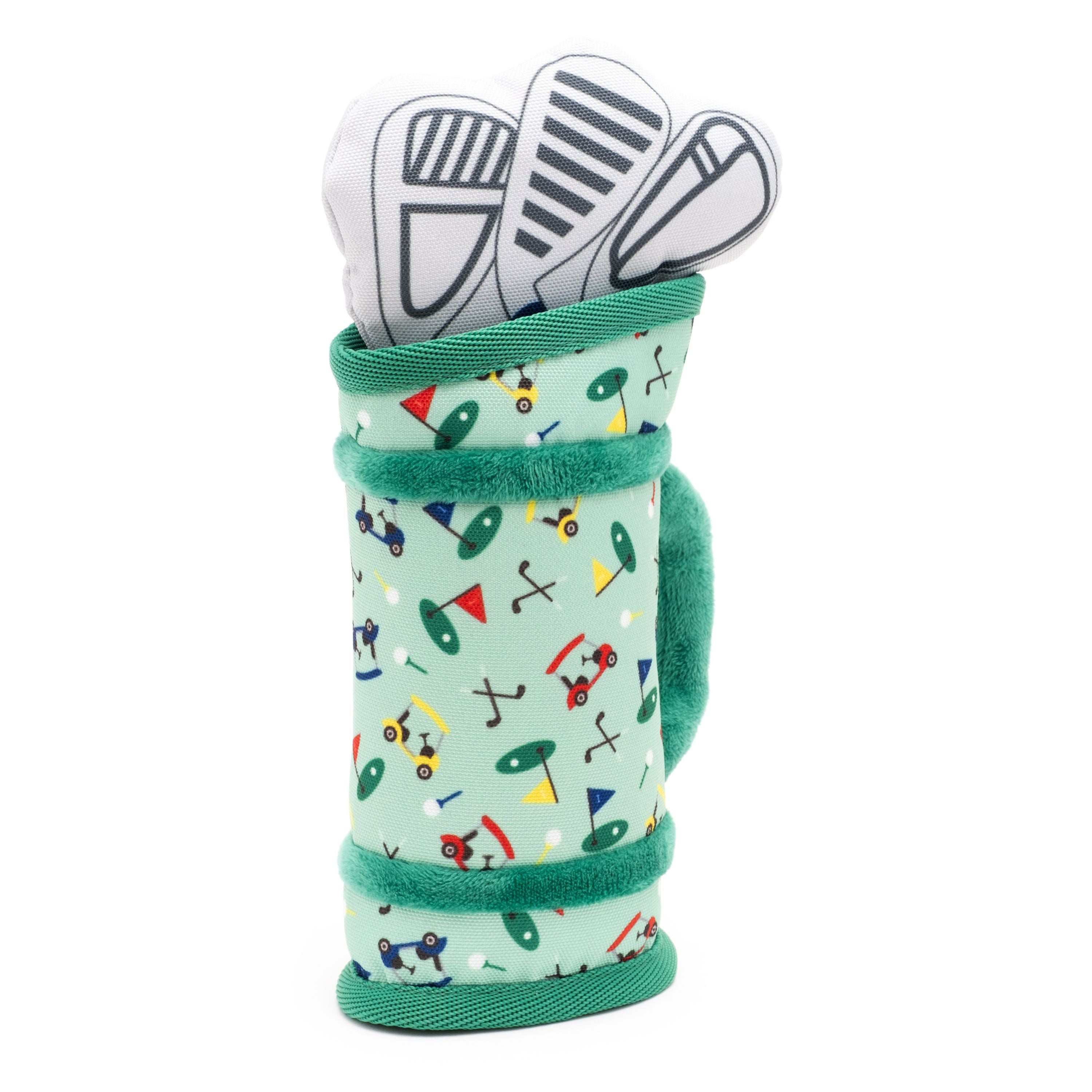 The Worthy Dog Green Golf Bag Toy