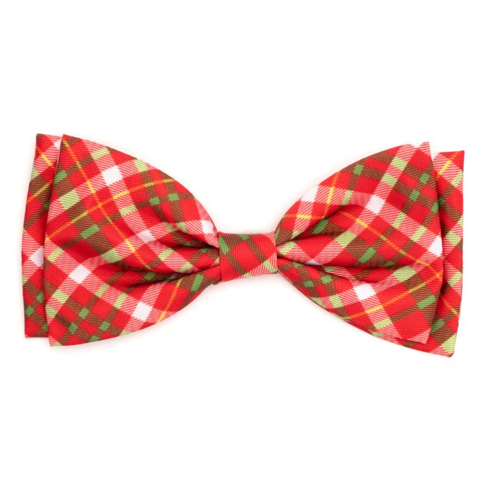The Worthy Dog Bow Tie Holiday Plaid