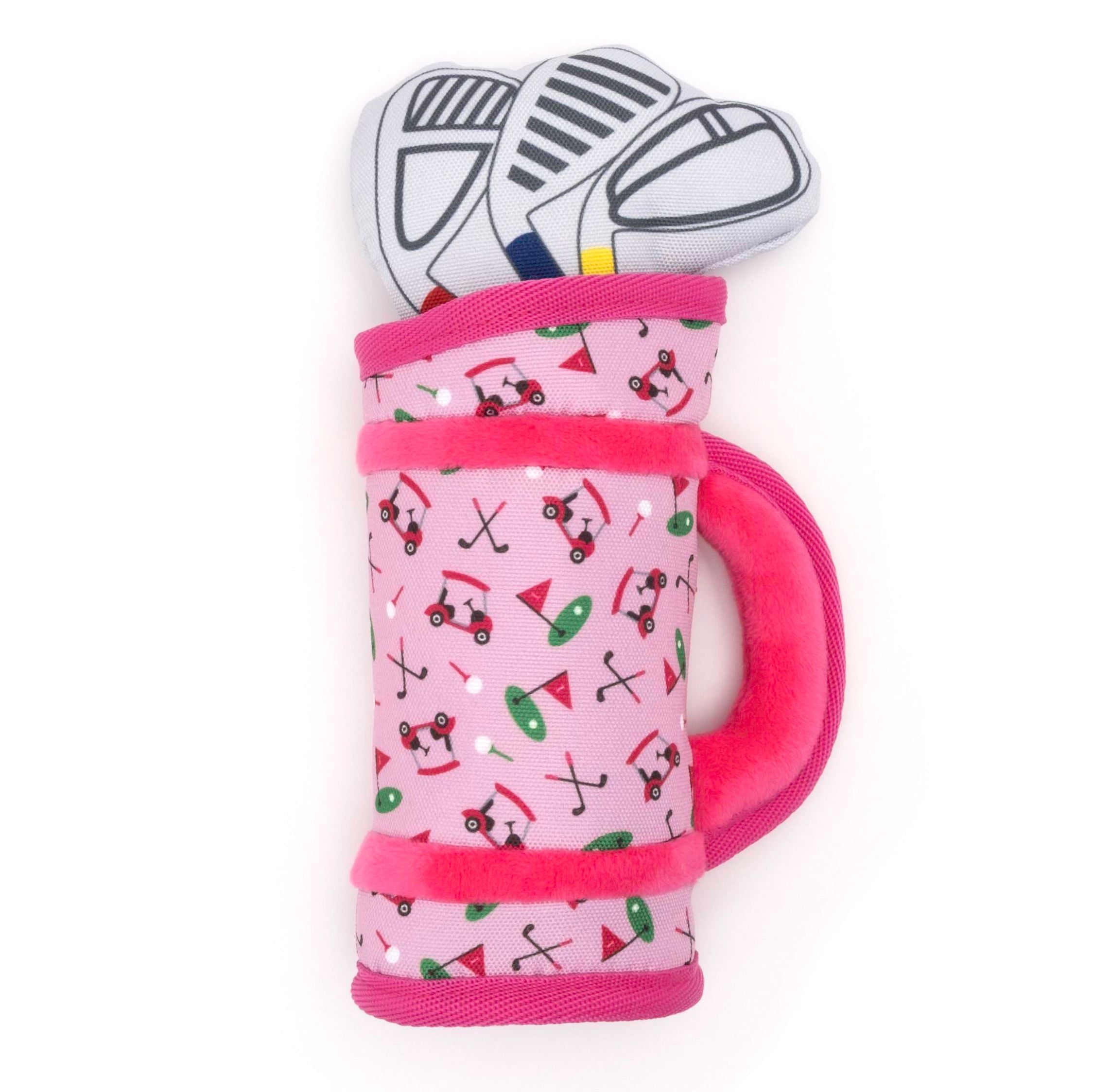 The Worthy Dog Pink Golf Bag Toy
