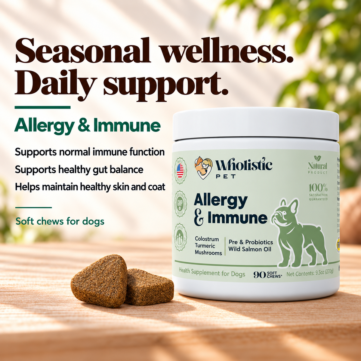 Wholistic Pet Allergy & Immune Soft Chews