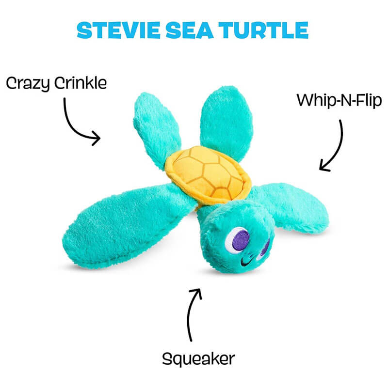 BARK Stevie Sea Turtle Plush Toy