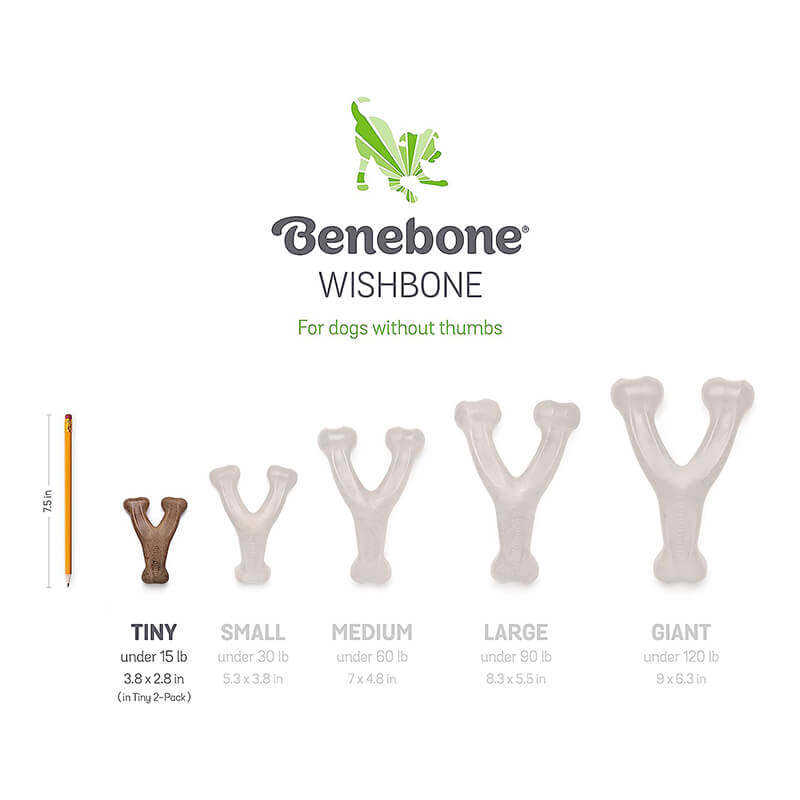 Benebone Puppy Pack Bacon Wishbone & Dental Chew