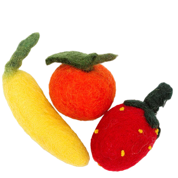 Karma Cat Wool Fruits 3-Pack