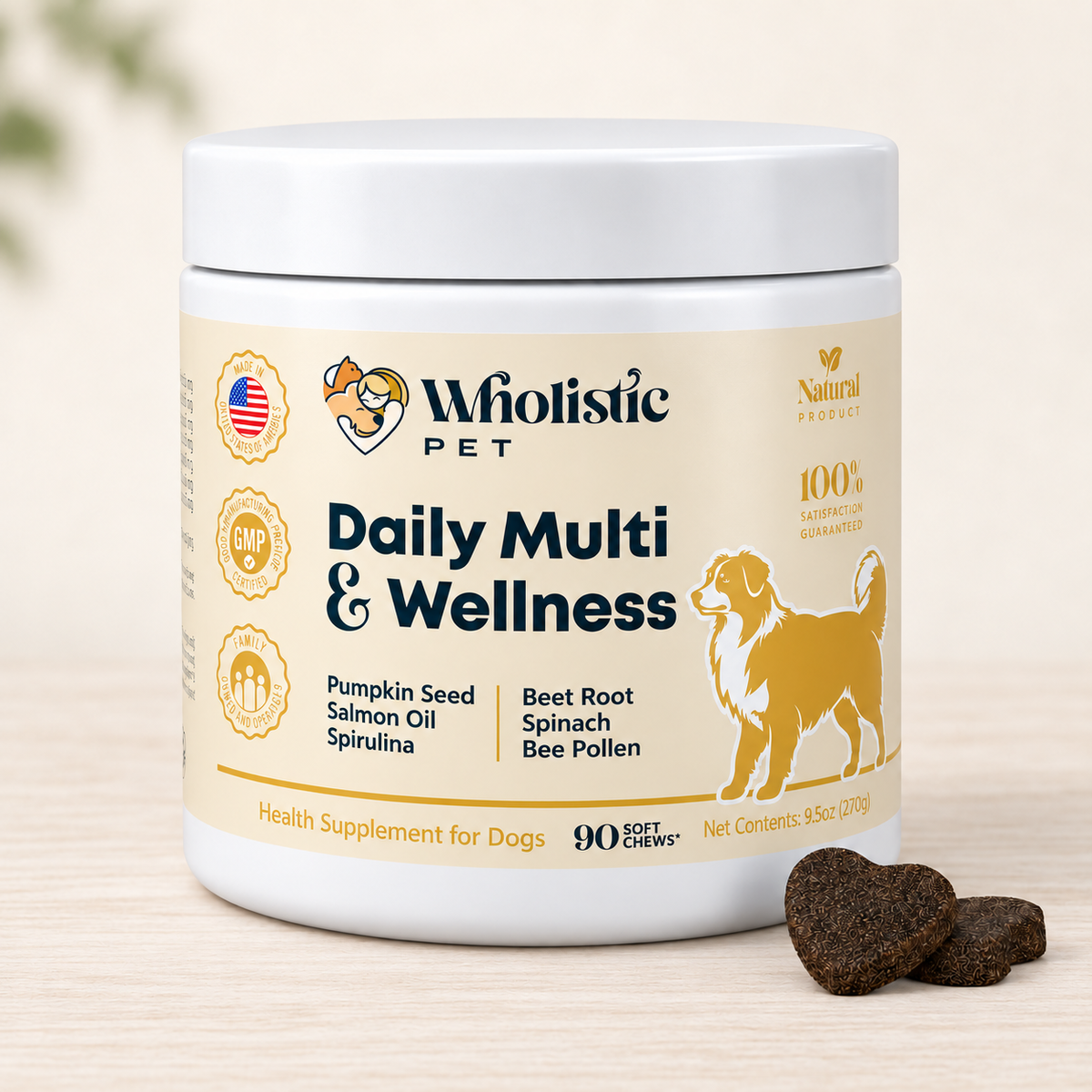 Wholistic Pet Daily Multi & Wellness Soft Chews