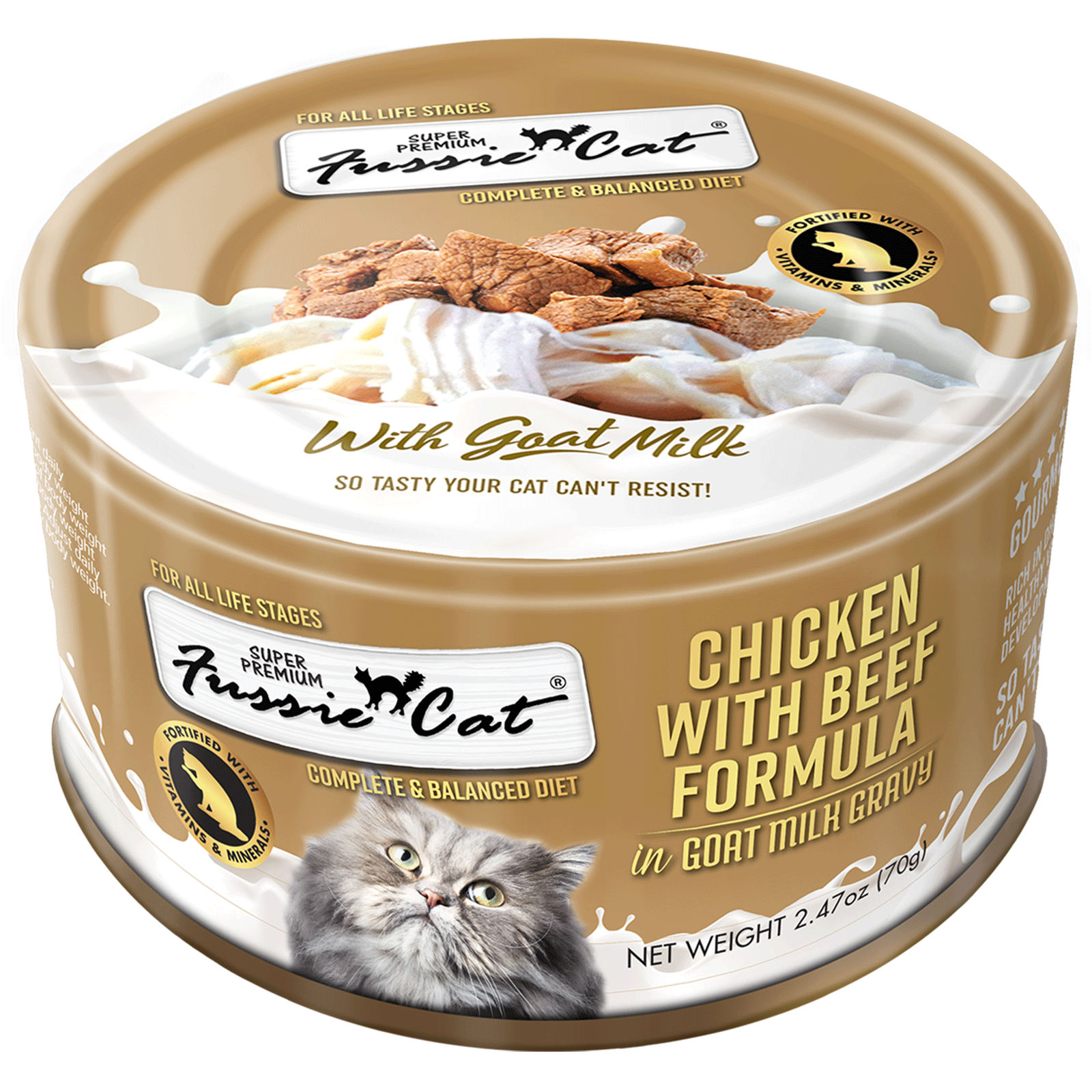 Fussie Cat Chicken & Beef in Goat Milk