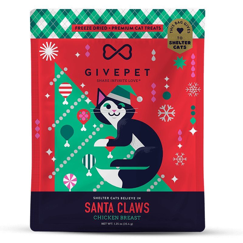 GivePet Christmas Cat Treats Santa Claws
