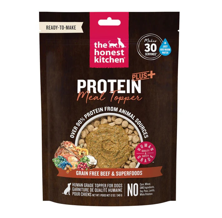 Honest Kitchen Protein Plus Beef with Superfoods Dehydrated Dog Food Topper