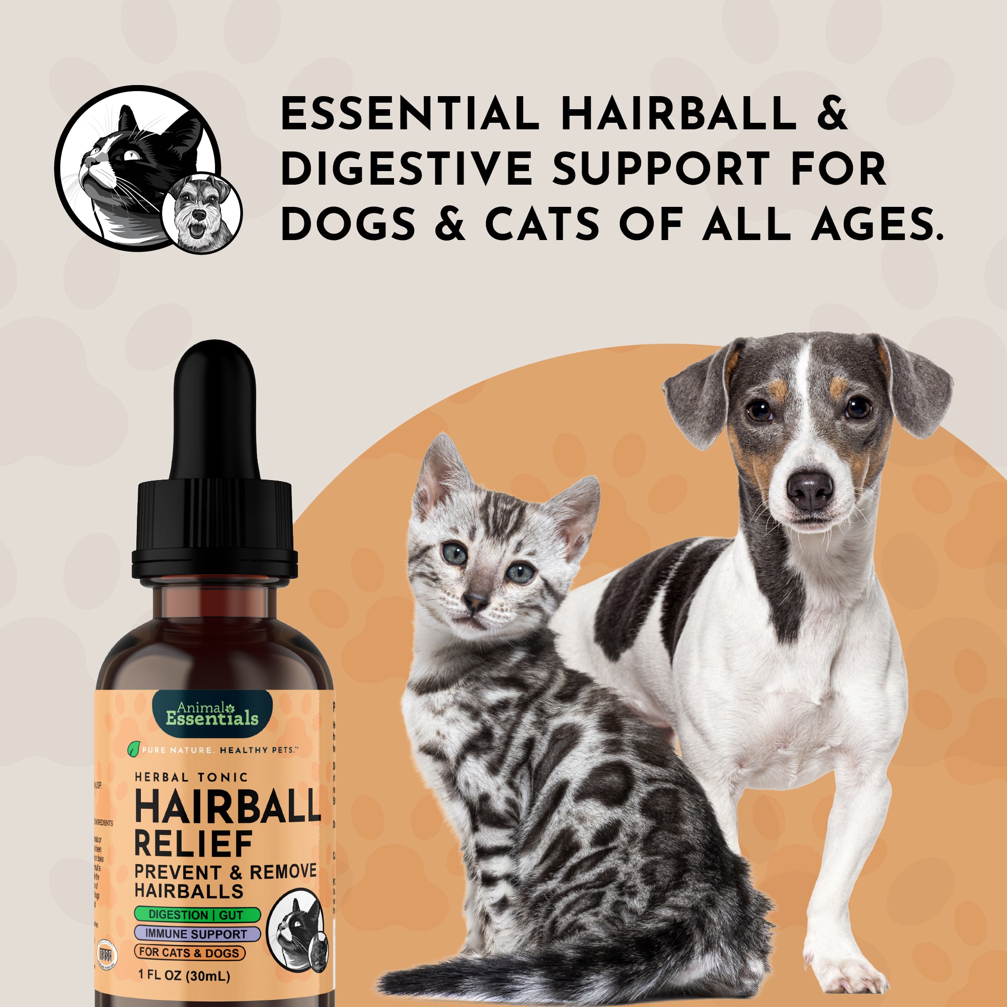 Animal Essentials Hairball Relief Tincture