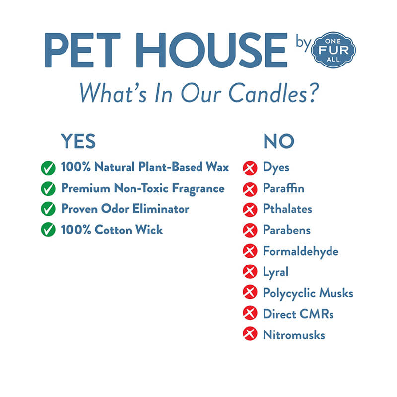 One Fur All Pet House Candle - Silver Birch