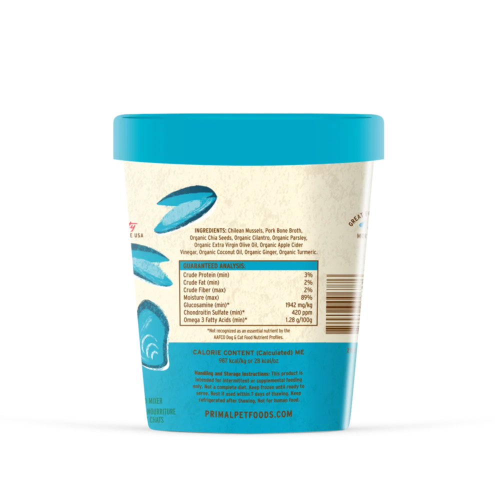 Primal Fresh Toppers Omega Mussels 16 oz