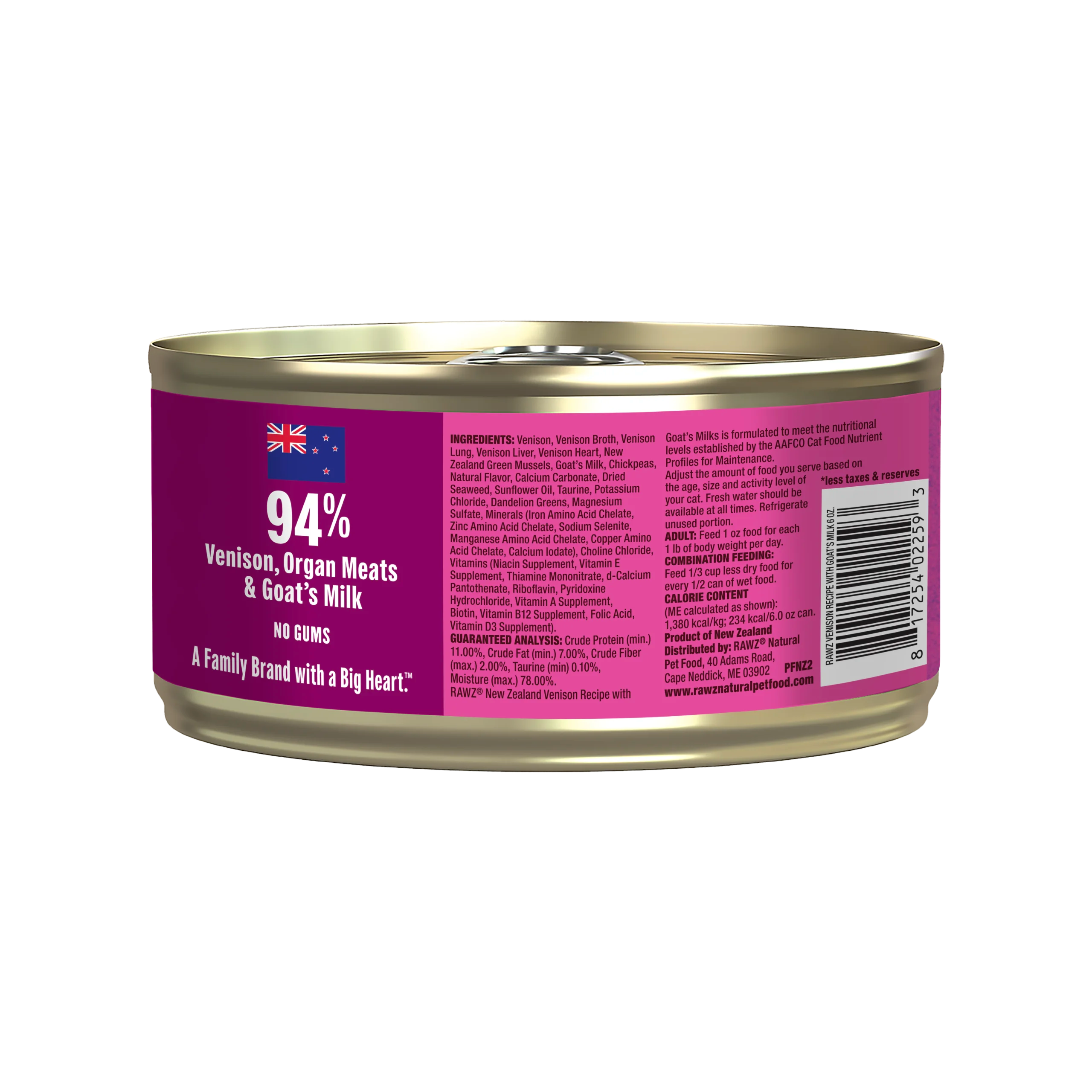 Rawz 94% Venison with Goat's Milk Pate
