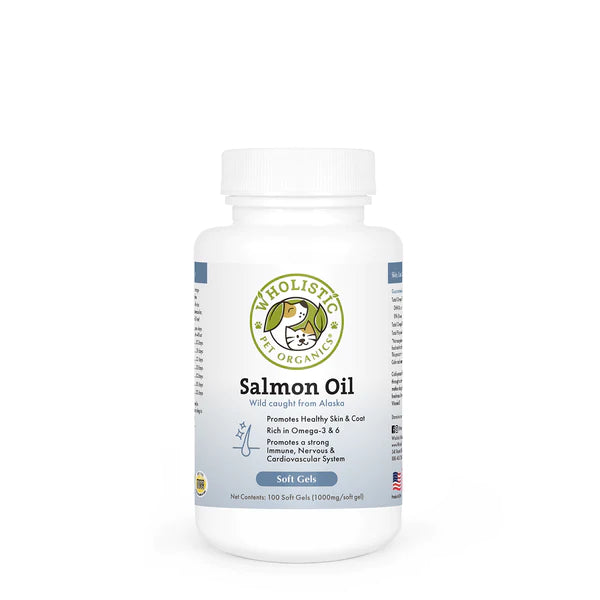 Wholistic Pet Organics Wild Salmon Oil Soft Gels