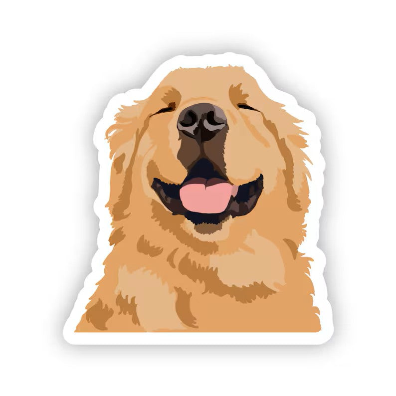 Happy Sploot Designs Vinyl Sticker - Golden Retriever II
