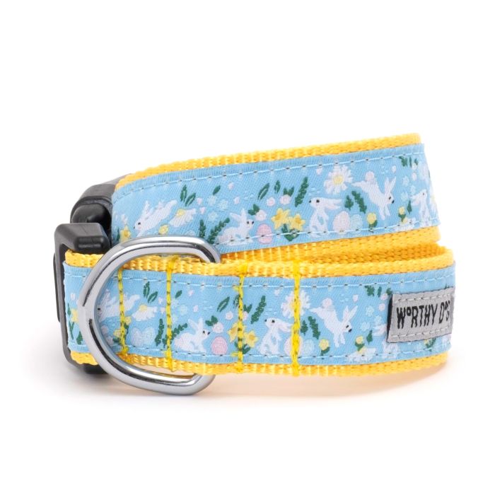The Worthy Dog Collar Bunnies & Flowers