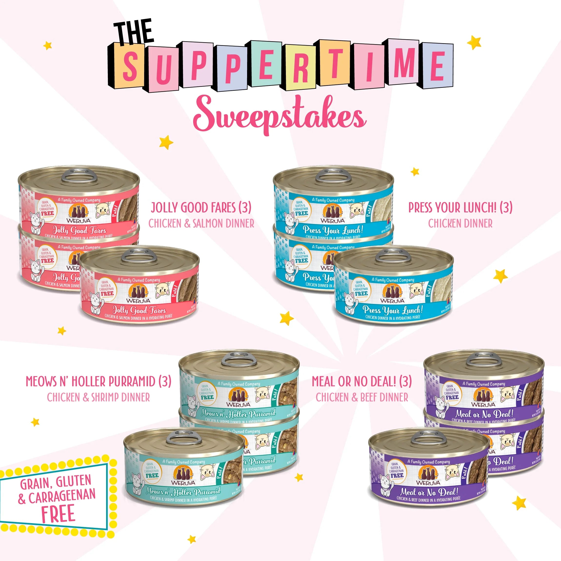 Weruva Suppertime Sweepstakes Pate Variety Pack