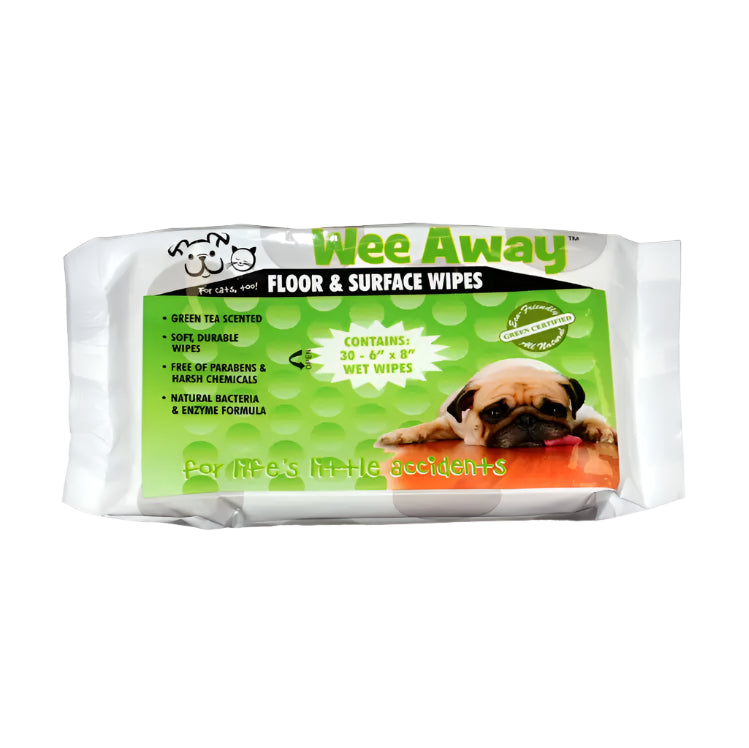 Wee Away Floor & Surface Wipes