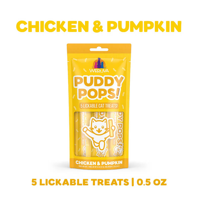 Weruva Puddy Pops Lickable Treat Chicken 5-Pack