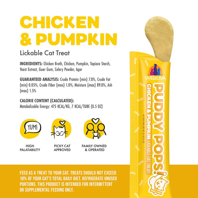 Weruva Puddy Pops Lickable Treat Chicken 5-Pack