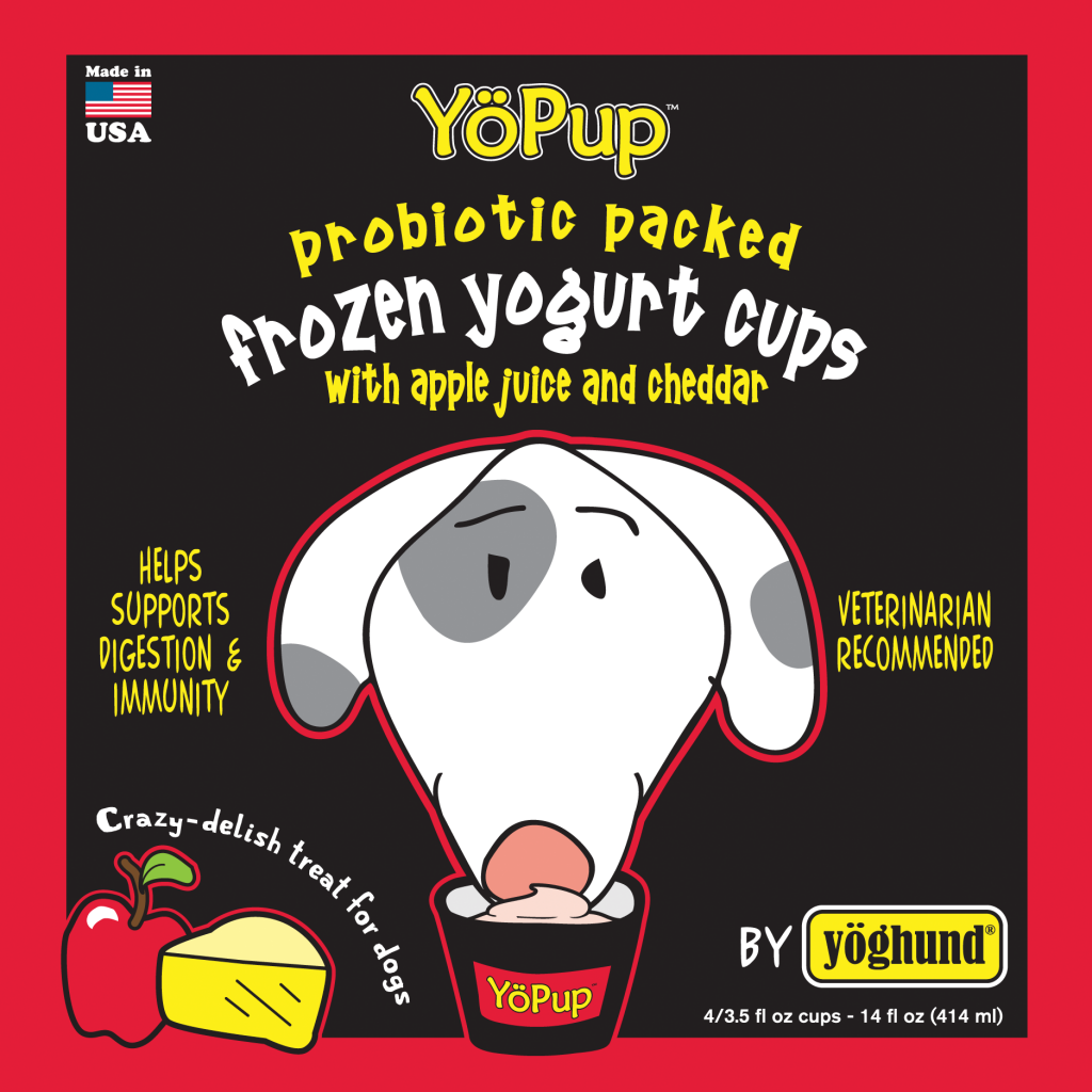 Yoghund Frozen Yogurt Cups Apple & Cheddar