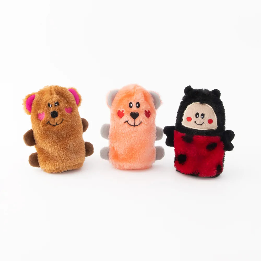 Zippy Paws Valentine's Squeakie Buddies 3-Pack