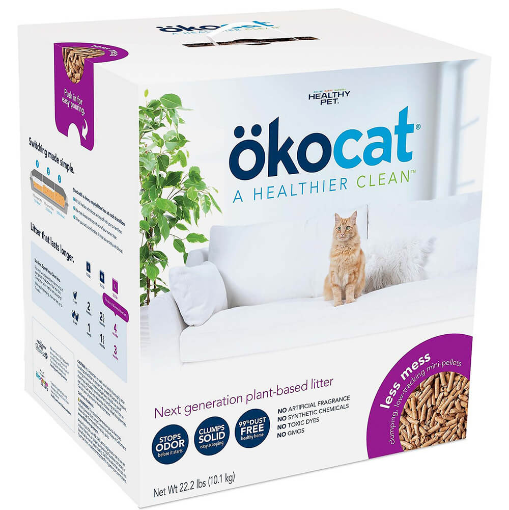 Okocat Less Mess Low-Tracking Mini Pellets Litter