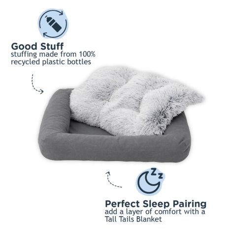 Tall Tails All-In-One Dog Bed Grey