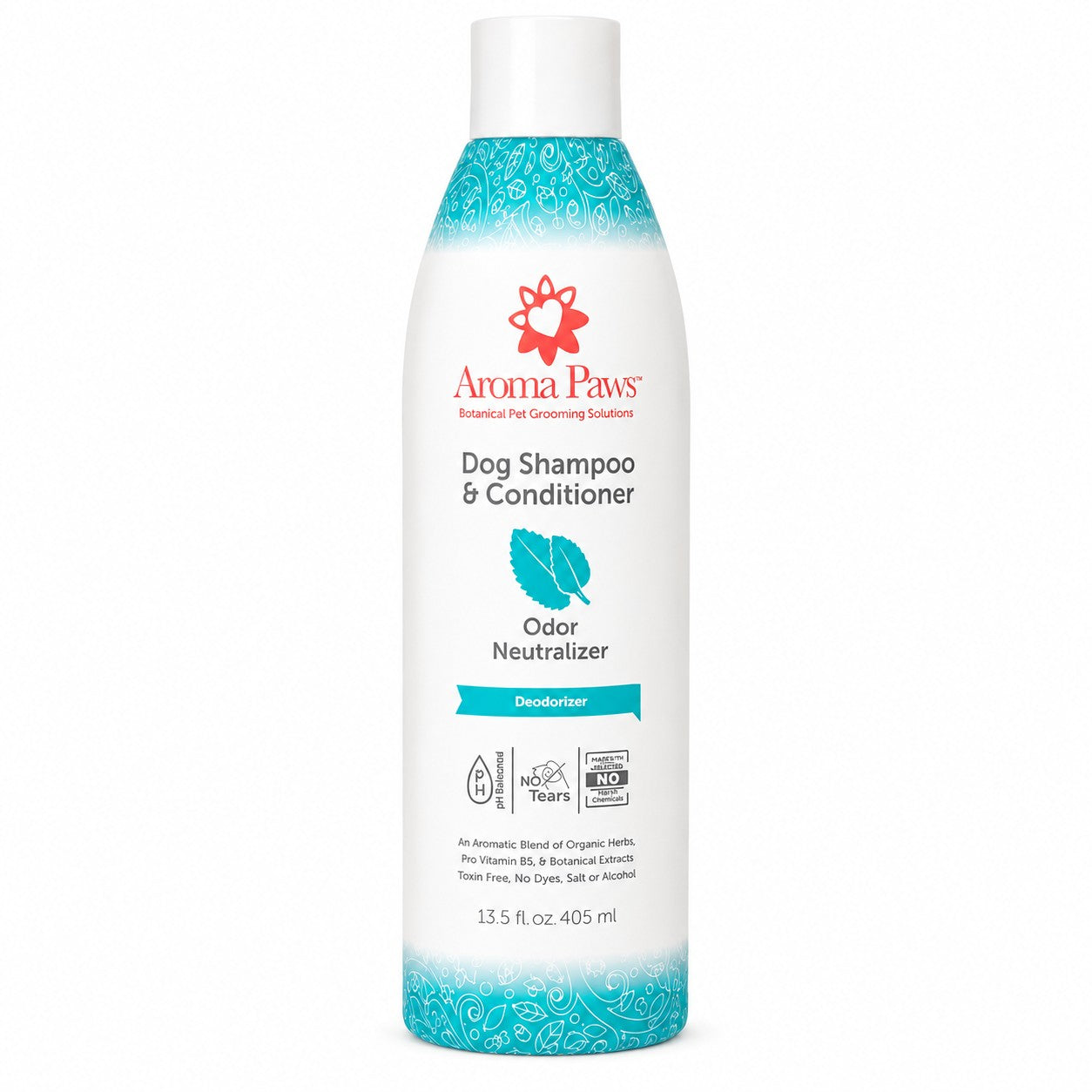 Aroma Paws Dog Shampoo Odor Neutralizer – Deodorizer Formula, 13.5 oz