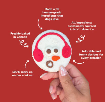 Bosco & Roxy's Merry Woofmas Candy Cane Cookie