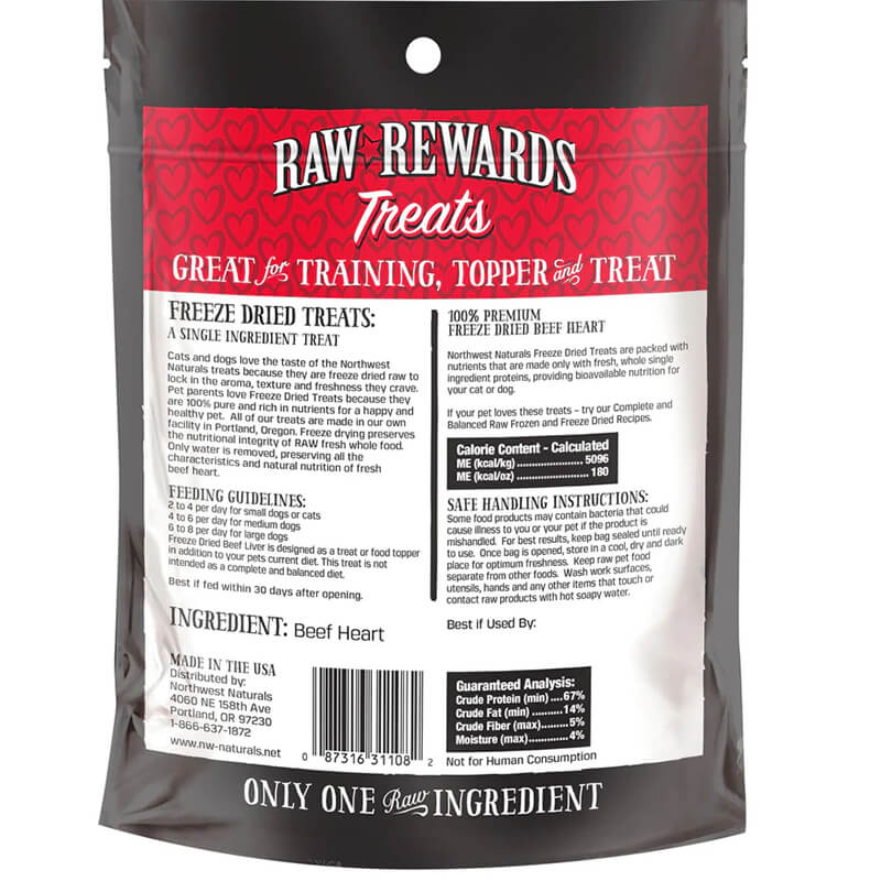 Northwest Naturals Freeze-Dried Beef Heart