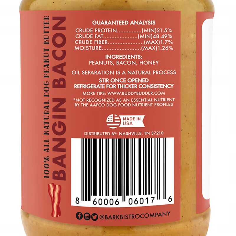 Bark Bistro Buddy Budder Beggin Bacon