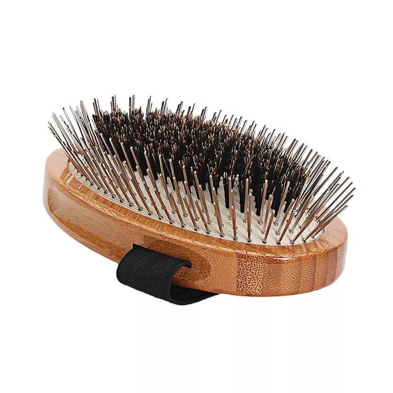 Bass Brushes - A5 Hybrid Bamboo Palm Brush Wire/Bristle Oval