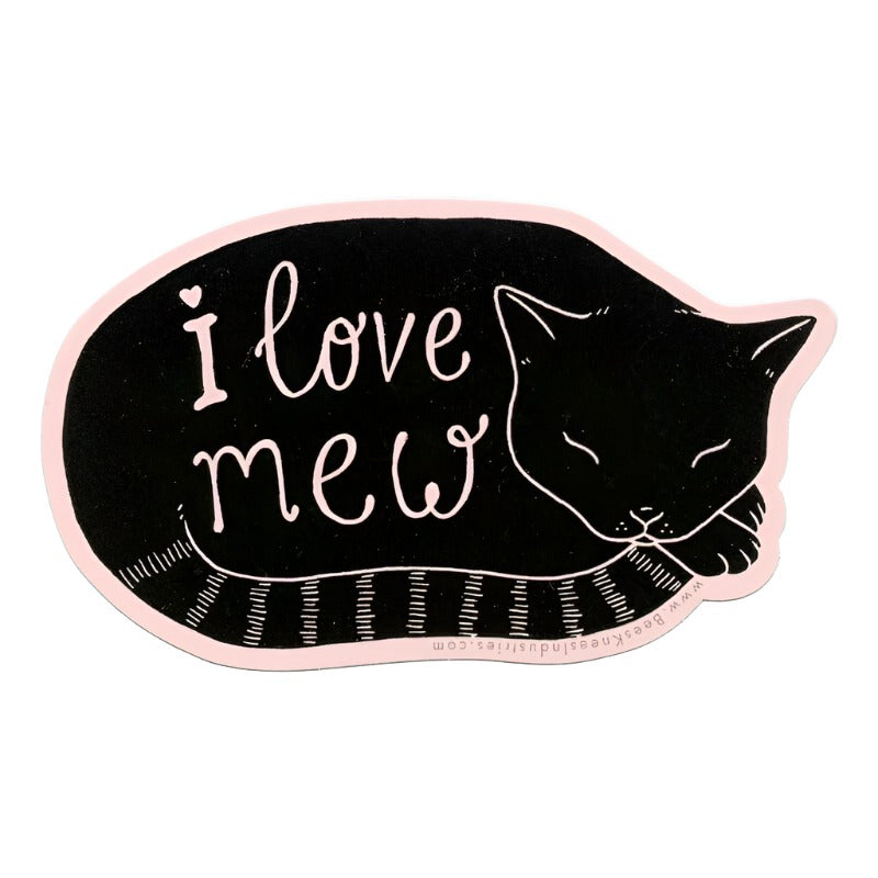 Bee's Knees Industries I Love Mew Vinyl Sticker