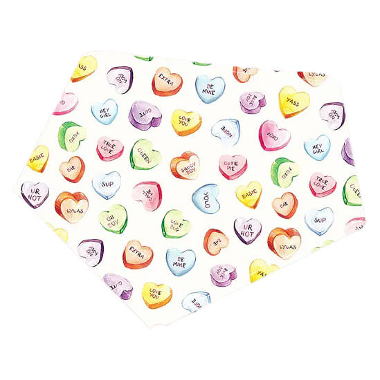 Bibby Bubby Bandana - Conversation hearts