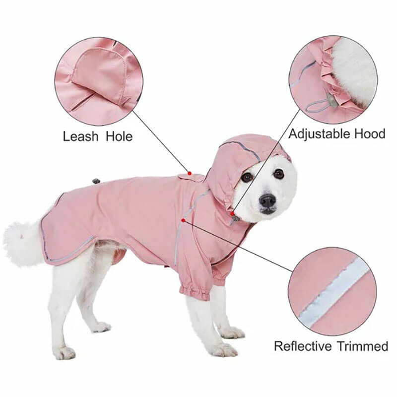 Blueberry Pet Reflective Raincoat