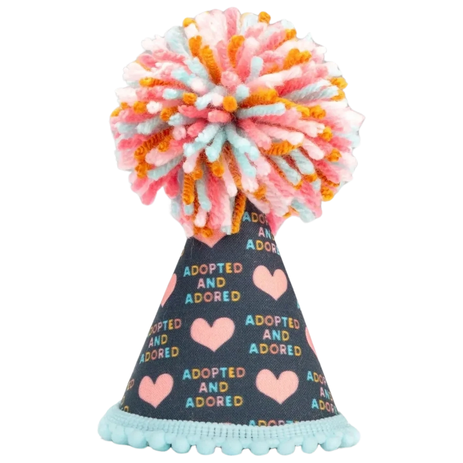 Pup Party Hat Adopted Navy