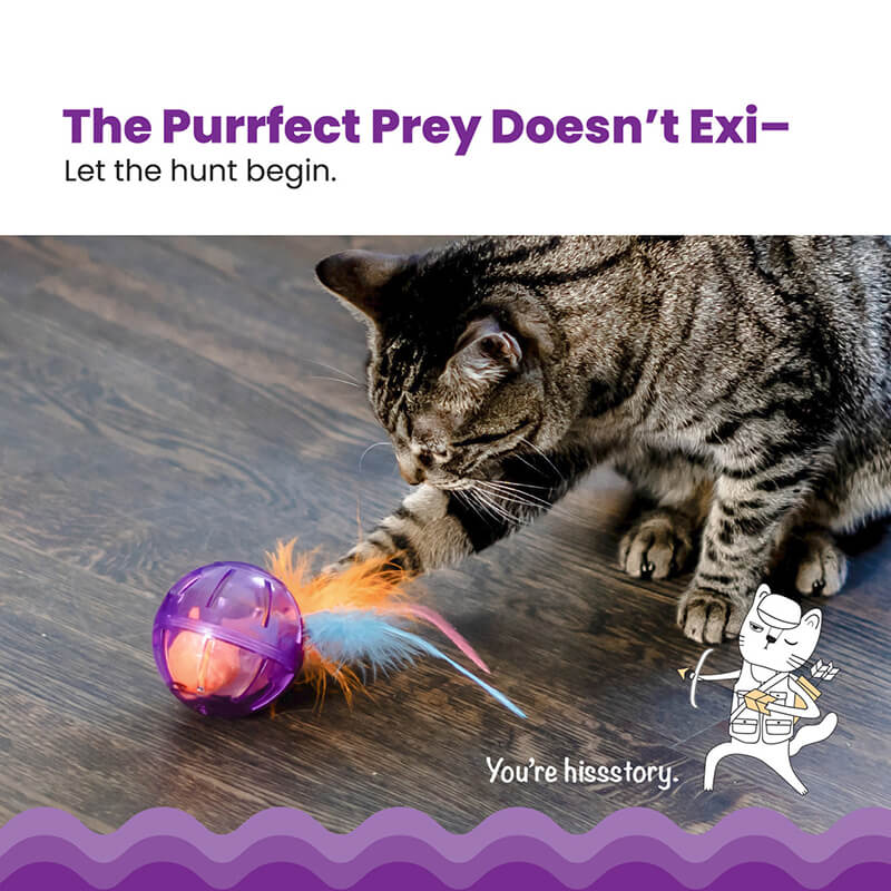 Catstages Hamster Ball Interactive Treat Stuffer Toy