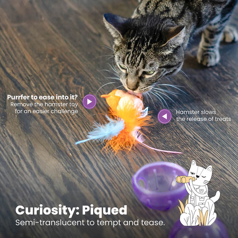 Catstages Hamster Ball Interactive Treat Stuffer Toy