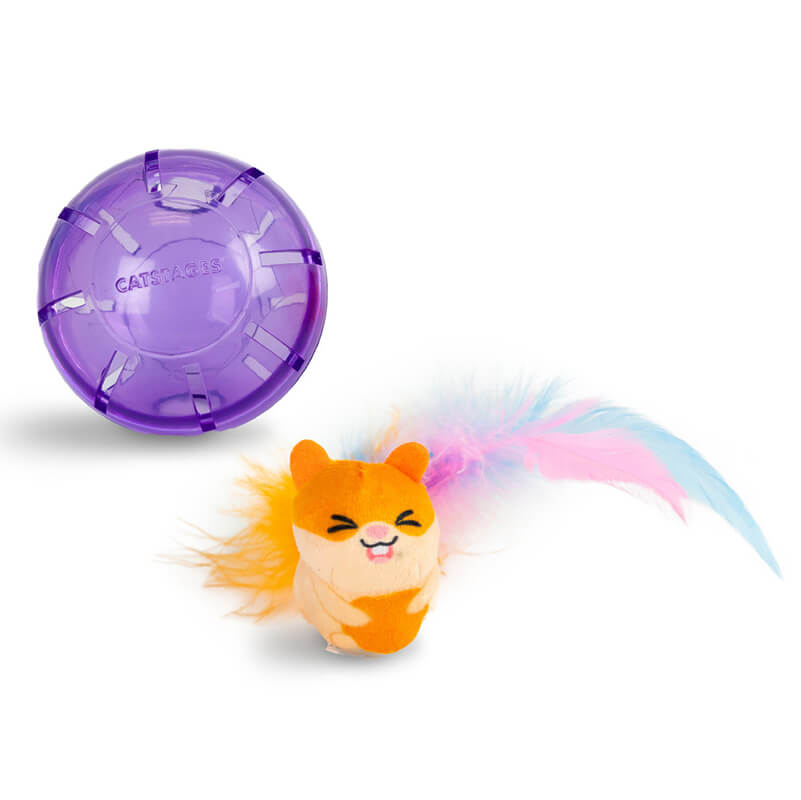 Catstages Hamster Ball Interactive Treat Stuffer Toy