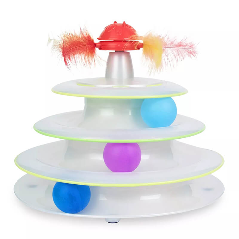 Catstages Tower of Track with Spinning Catnip Toy